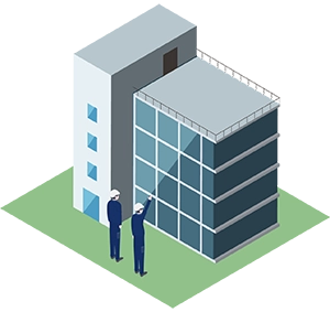 ドローンで点検が可能か事前調査