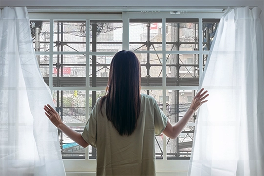 ドローンで住民の迷惑にならないように点検したい